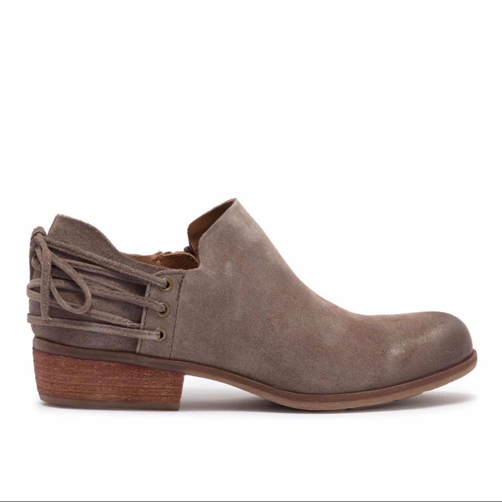 NIB Korks Lydney Suede Shootie Bootie Ankle Boots - Picture 3 of 7